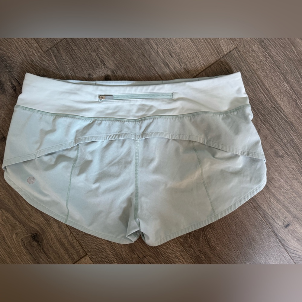 lululemon athletica Light Blue Bike Shorts